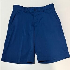 Boys Slazenger Blue Golf Shorts - Size M (adjustable waist broken